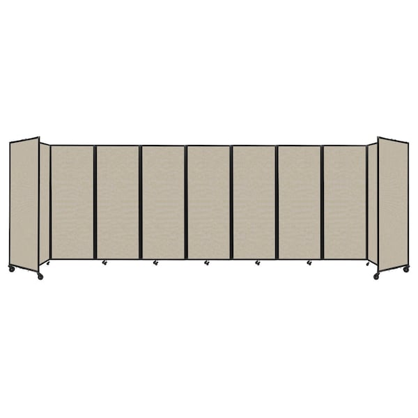 Room Divider 360 Folding Portable Partition 25' x 7'6" Sand Fabric